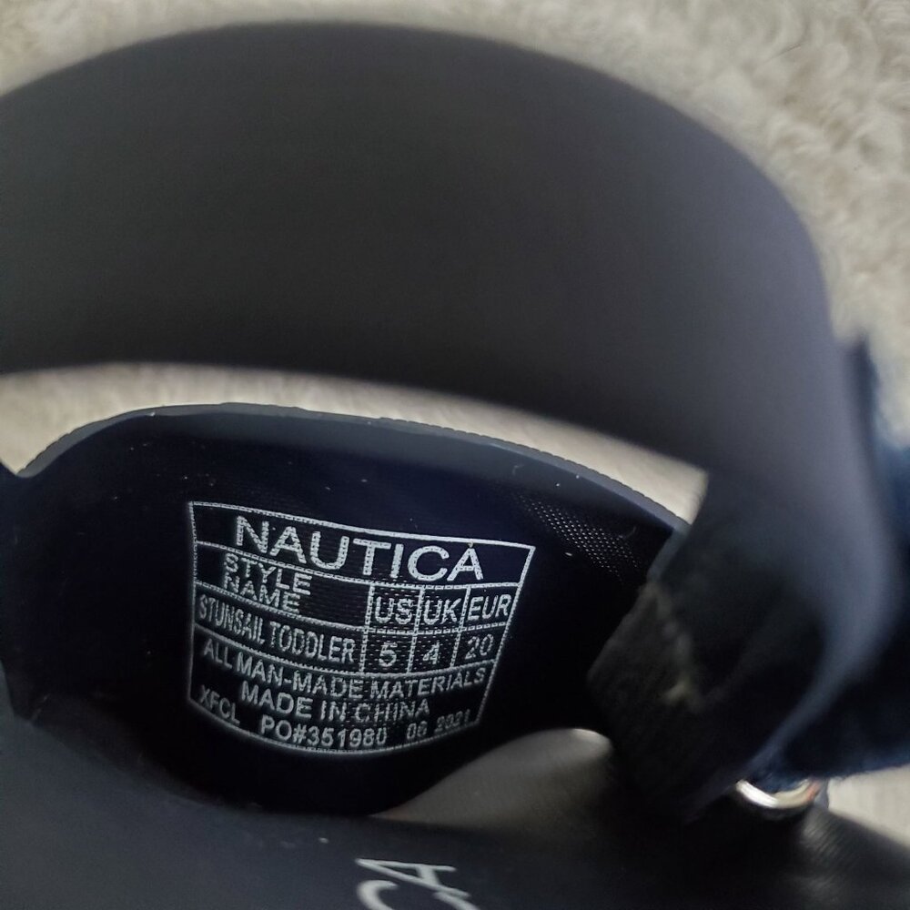 Nautica Toddler's boys sandals Size US 5 blue velcro closure nwot - Picture 3 of 10